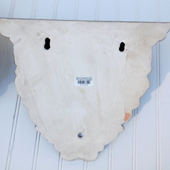 Orleans Ornamental Shelf Wall Sconce with Antique Finish Feather Detail Vtg Pair - Picture 11 of 14